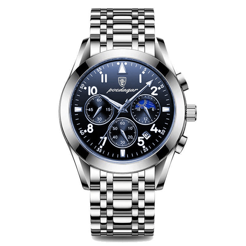 Black Tech Men’s Watch – Korean Fashion, Male Student Style, Trendy Smartwatch
