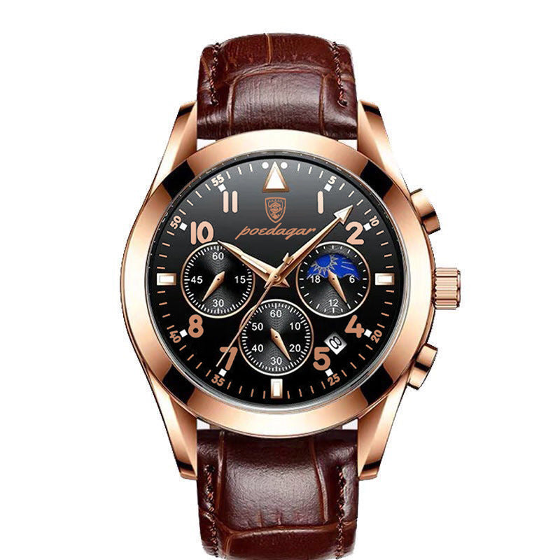 Black Tech Men’s Watch – Korean Fashion, Male Student Style, Trendy Smartwatch